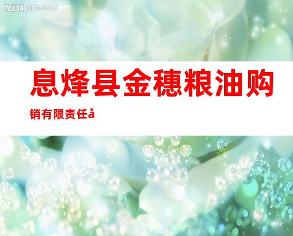息烽县金穗粮油购销有限责任公司